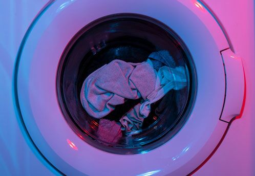 Bullauge einer Waschmaschine